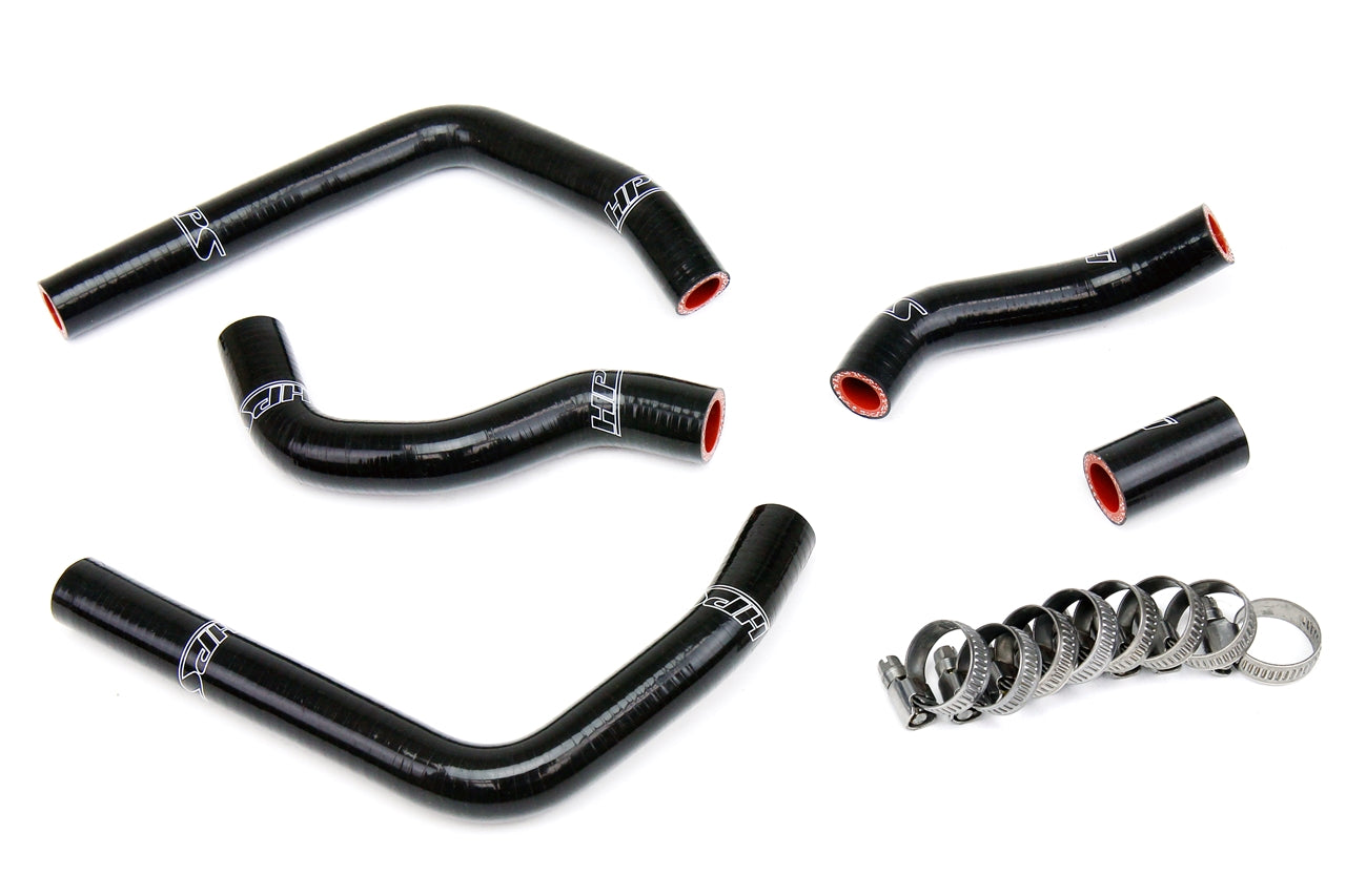 HPS Performance High Temp 3-ply Reinforced Silicone Replace OEM Rubber Radiator Coolant Hoses 57-1374-BLK