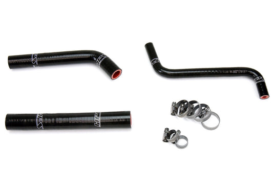 HPS Performance High Temp 3-ply Reinforced Silicone Replace OEM Rubber Radiator Coolant Hoses 57-1376-BLK