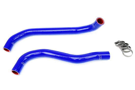 HPS Performance High Temp 3-ply Reinforced Silicone Replace OEM Rubber Radiator Coolant Hoses 57-1383-BLUE