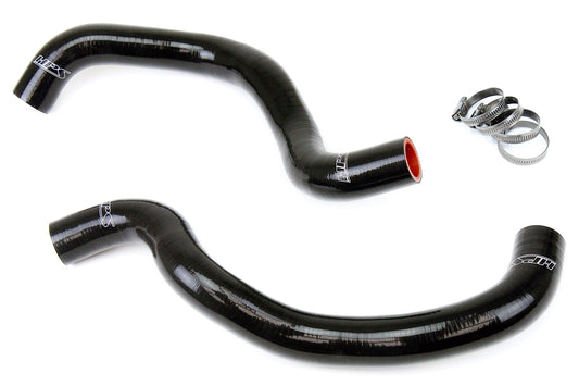 HPS Performance High Temp 3-ply Reinforced Silicone Replace OEM Rubber Radiator Coolant Hoses 57-1384-BLK