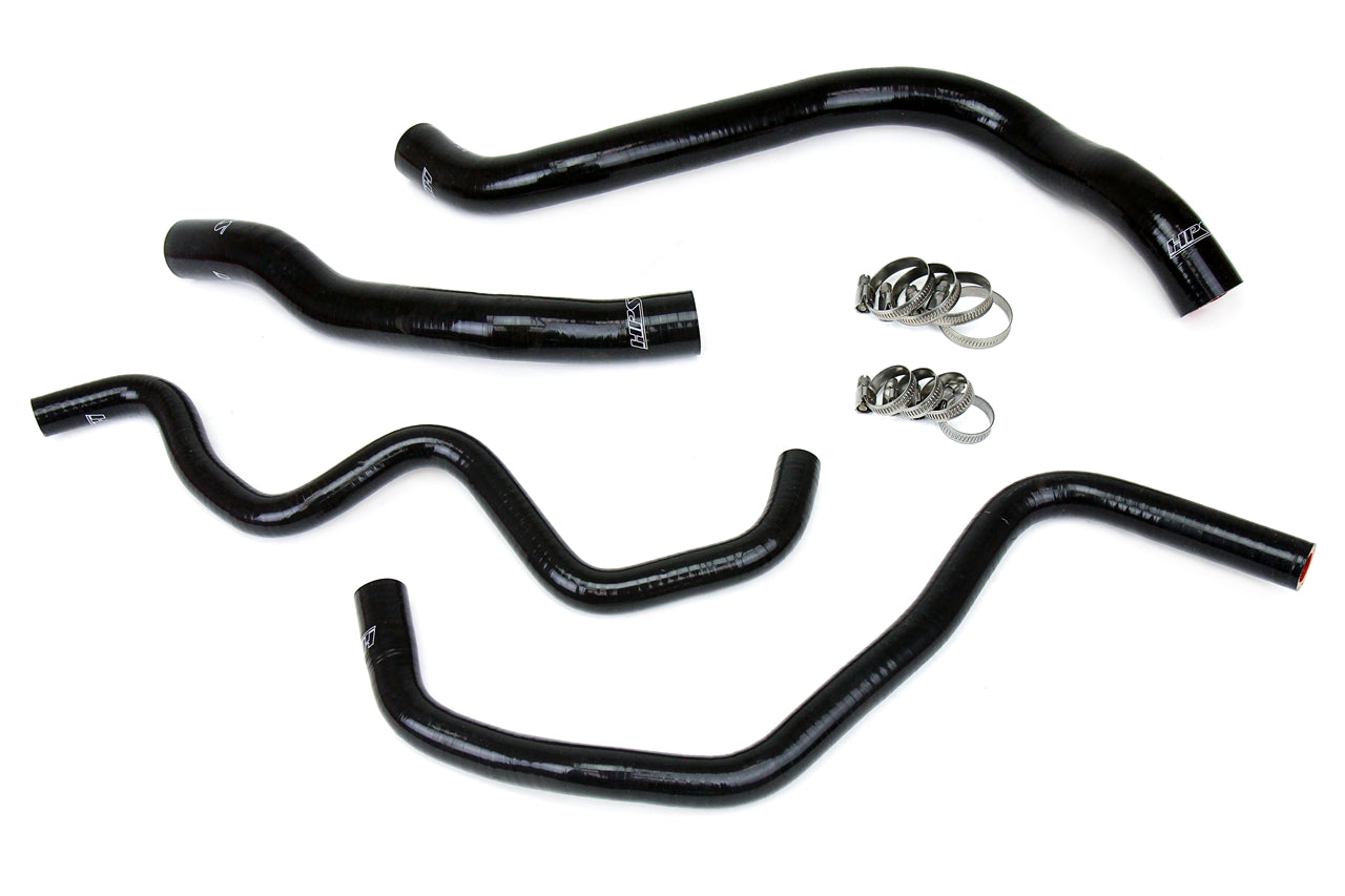 HPS Performance High Temp 3-ply Reinforced Silicone Replace Rubber Radiator Heater Coolant Hoses 57-1390-BLK