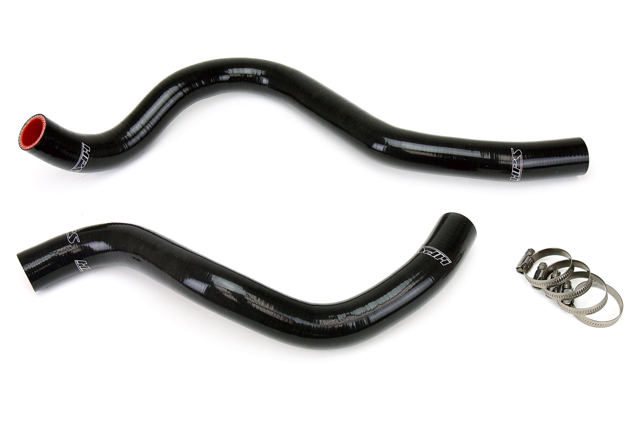 HPS Performance High Temp 3-ply Reinforced Silicone Replace OEM Rubber Radiator Coolant Hoses 57-1393-BLK