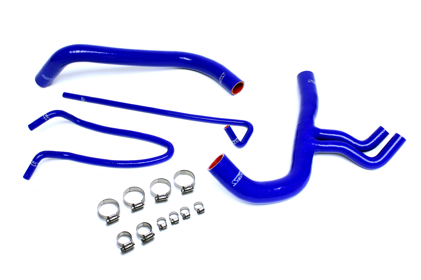 HPS Performance High Temp 3-ply Reinforced SiliconeReplace OEM Rubber Radiator Coolant Hoses 57-1402-BLUE