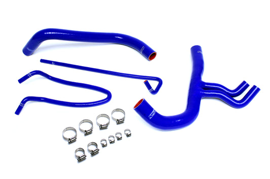 HPS Performance High Temp 3-ply Reinforced SiliconeReplace OEM Rubber Radiator Coolant Hoses 57-1402-BLUE