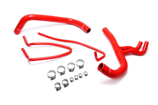 HPS Performance High Temp 3-ply Reinforced SiliconeReplace OEM Rubber Radiator Coolant Hoses 57-1402-RED