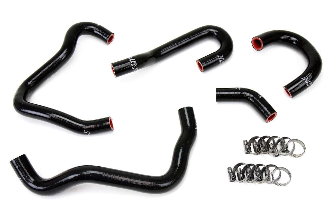 HPS Performance High Temp 3-ply Reinforced SiliconeReplace OEM Rubber Heater Coolant Hoses 57-1414-BLK