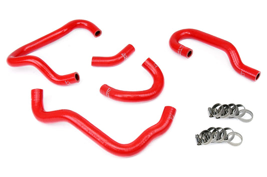 HPS Performance High Temp 3-ply Reinforced SiliconeReplace OEM Rubber Heater Coolant Hoses 57-1415-RED