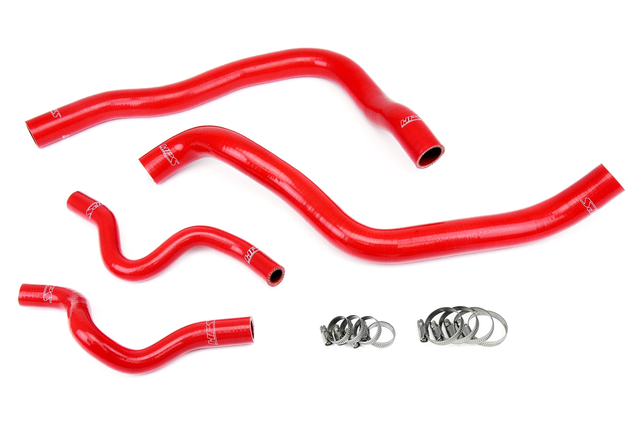 HPS Performance High Temp 3-ply Reinforced SiliconeReplace OEM Rubber Radiator Coolant Hoses 57-1417-RED
