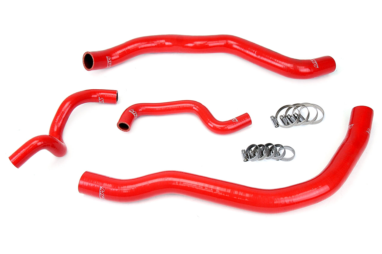 HPS Performance High Temp 3-ply Reinforced SiliconeReplace OEM Rubber Radiator Coolant Hoses 57-1418-RED