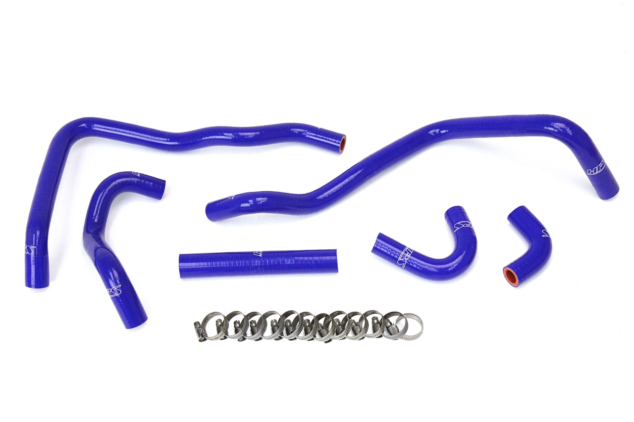 HPS Performance High Temp 3-ply Reinforced SiliconeReplace OEM Rubber Heater Coolant Hoses 57-1433-BLUE
