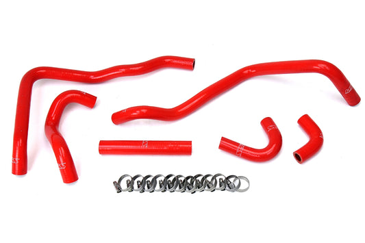 HPS Performance High Temp 3-ply Reinforced SiliconeReplace OEM Rubber Heater Coolant Hoses 57-1433-RED