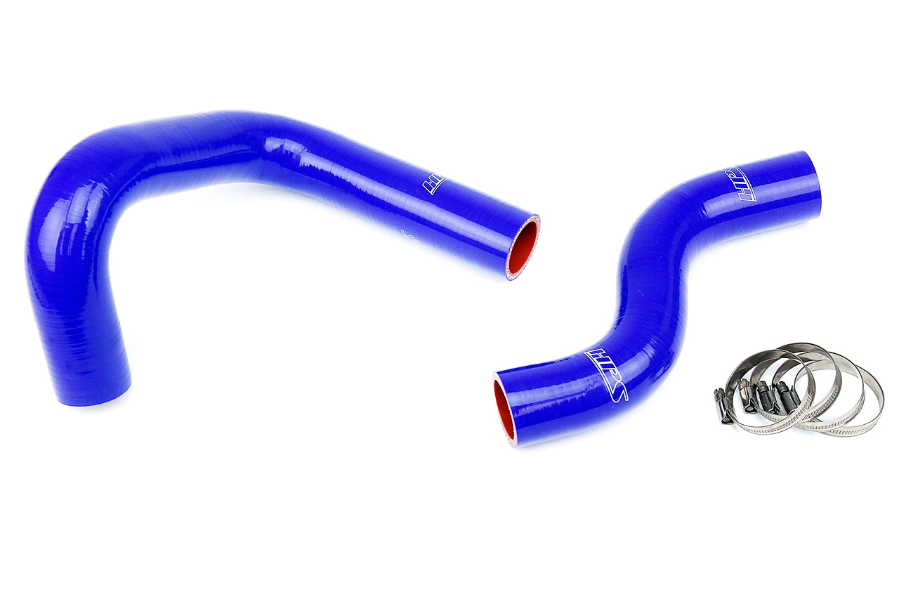 HPS Performance High Temp 3-ply Reinforced SiliconeReplace OEM Rubber Radiator Coolant Hoses 57-1450-BLUE