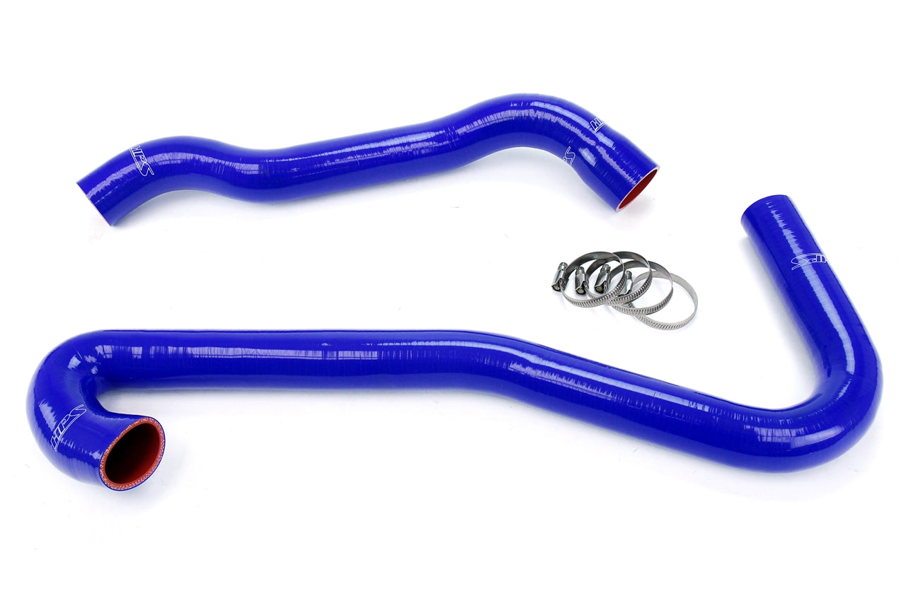 HPS Performance High Temp 3-ply Reinforced SiliconeReplace OEM Rubber Radiator Coolant Hoses 57-1453-BLUE