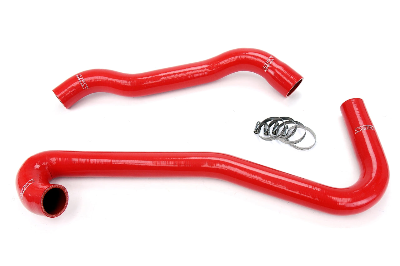 HPS Performance High Temp 3-ply Reinforced SiliconeReplace OEM Rubber Radiator Coolant Hoses 57-1453-RED