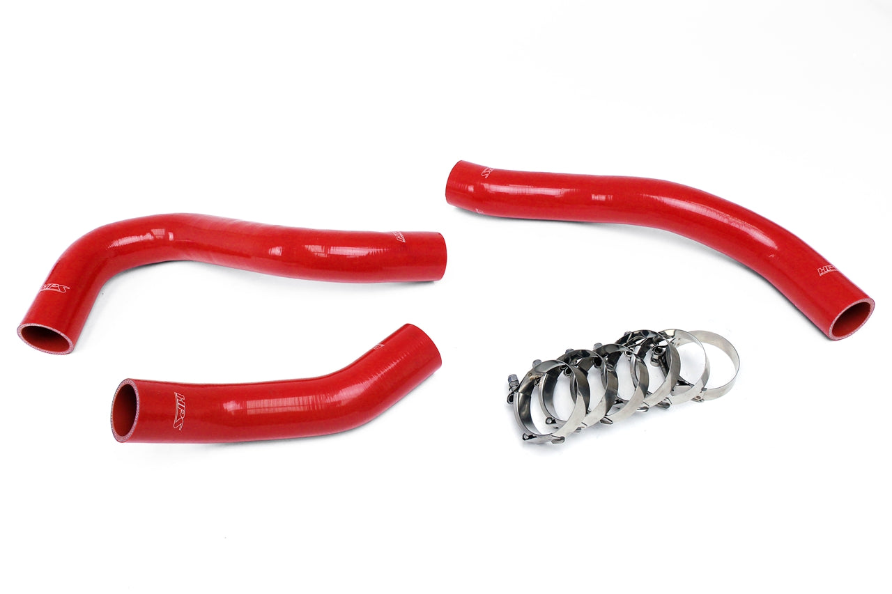 HPS Performance High Temp 3-ply Reinforced SiliconeReplace OEM Rubber Radiator Coolant Hoses 57-1457-RED