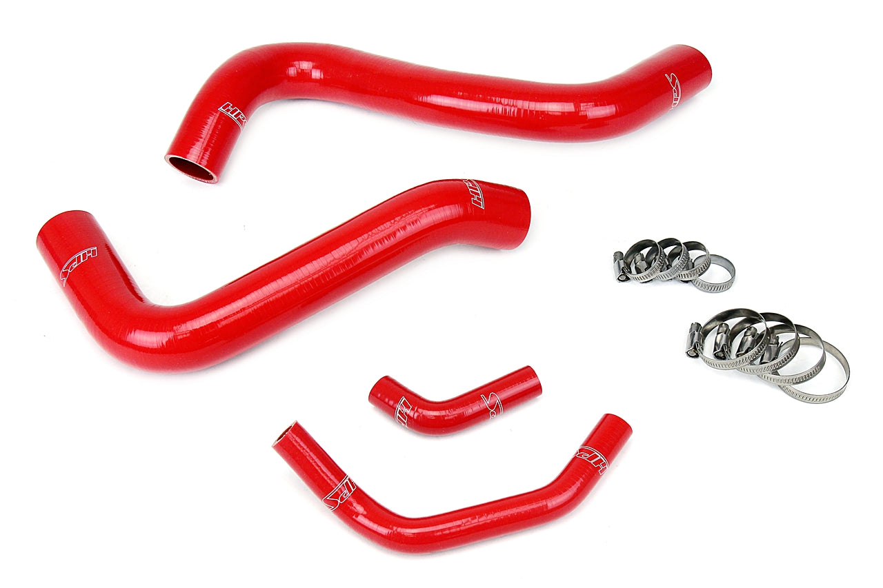 HPS Performance High Temp 3-ply Reinforced SiliconeReplace OEM Rubber Radiator Coolant Hoses 57-1467R-RED