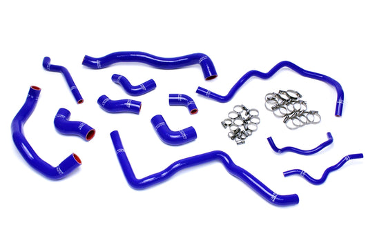 HPS Performance 3-ply Reinforced Silicone Replaces Rubber Radiator And Ancillary Coolant Hoses 57-1476-BLUE