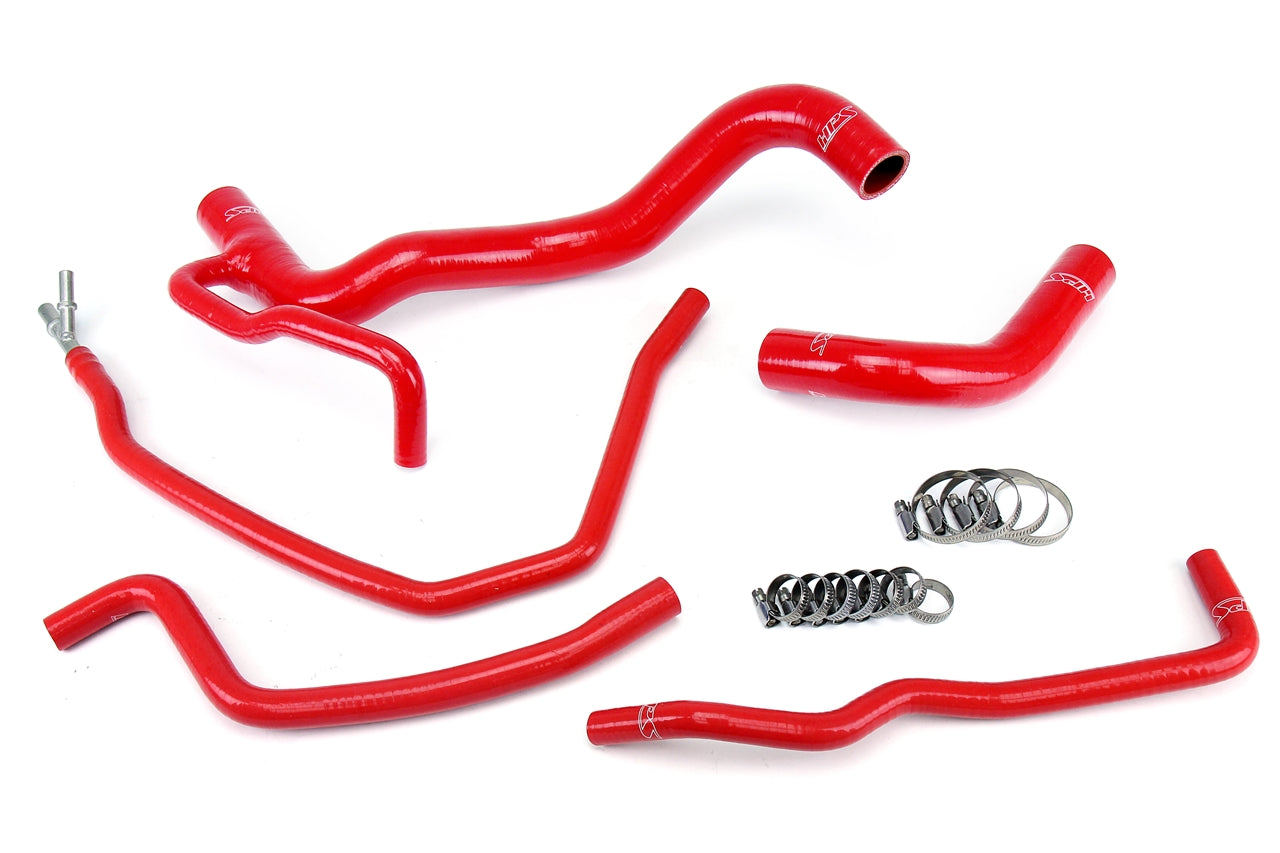 HPS Performance High Temp 3-ply Reinforced SiliconeReplace OEM Rubber Radiator Coolant Hoses 57-1479-RED