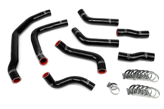 HPS Performance High Temp 3-ply Reinforced SiliconeReplace OEM Rubber Radiator Coolant Hoses 57-1501-BLK