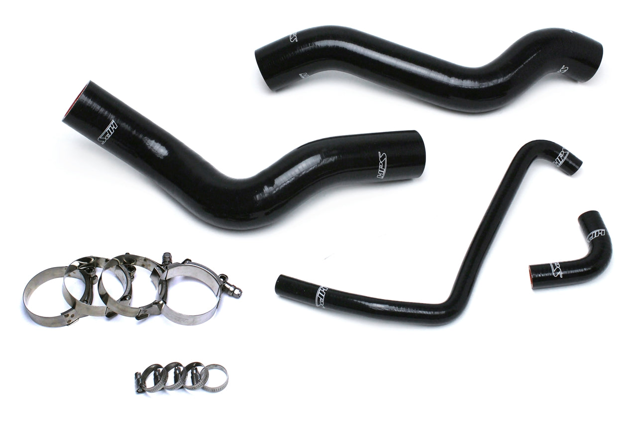 HPS Performance High Temp 3-ply Reinforced SiliconeReplace OEM Rubber Radiator Coolant Hoses 57-1503R-BLK