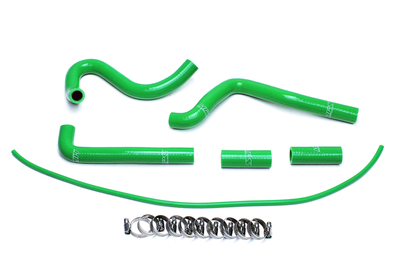 HPS Performance High Temp 3-ply Reinforced SiliconeReplace OEM Rubber Radiator Coolant Hoses 57-1505-GRN