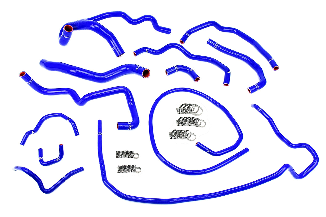 HPS Performance High Temp 3-ply Reinforced SiliconeReplace Rubber Radiator Heater Coolant Hoses 57-1512-BLUE