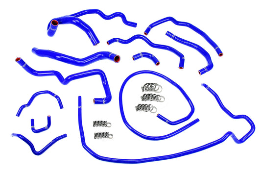 HPS Performance High Temp 3-ply Reinforced SiliconeReplace Rubber Radiator Heater Coolant Hoses 57-1512-BLUE