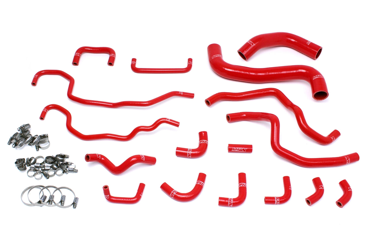 HPS Performance High Temp 3-ply Reinforced SiliconeReplace Rubber Radiator Heater Coolant Hoses 57-1516-RED