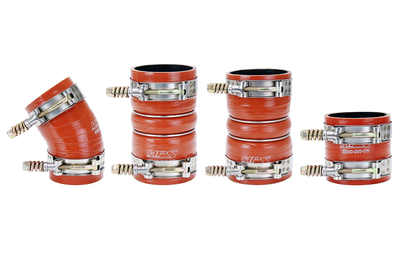 HPS Performance 4-ply Reinforced Fluorolined Silicone Replaces OEM Rubber Intercooler Boots 57-1537