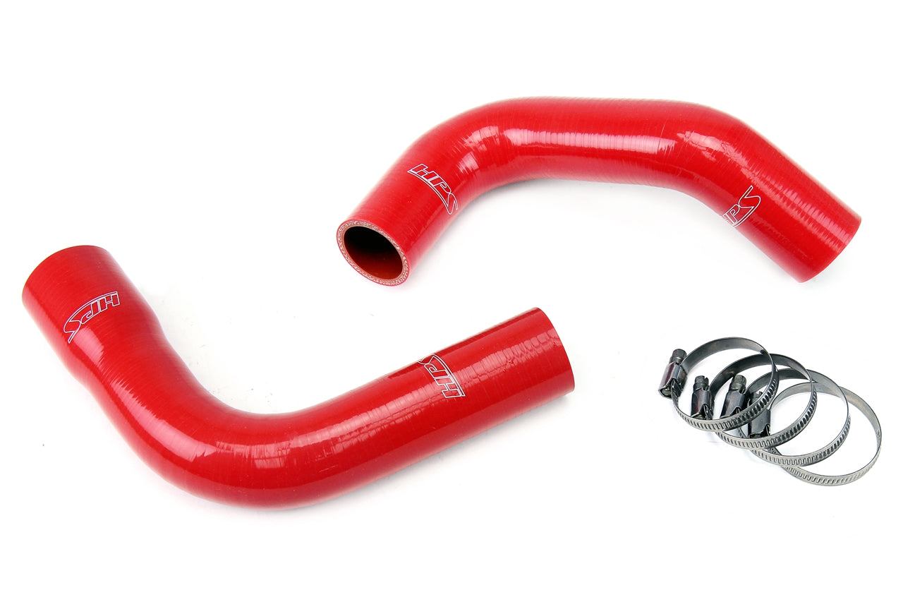 HPS Performance High Temp 3-ply Reinforced SiliconeReplace OEM Rubber Radiator Coolant Hoses 57-1588-RED