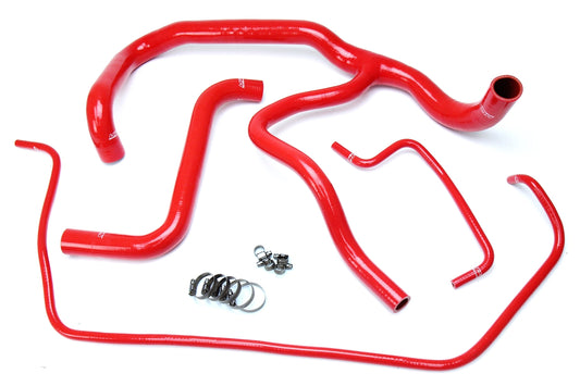 HPS Performance High Temp 3-ply Reinforced SiliconeReplace OEM Rubber Radiator Coolant Hoses 57-1594R-RED