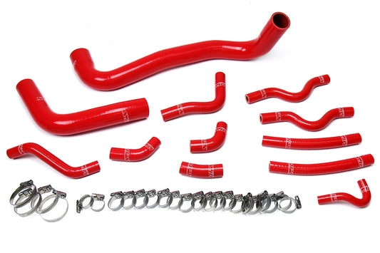 HPS Performance 3-ply Reinforced Silicone Replaces Rubber Radiator And Heater Hoses 57-1610-RED