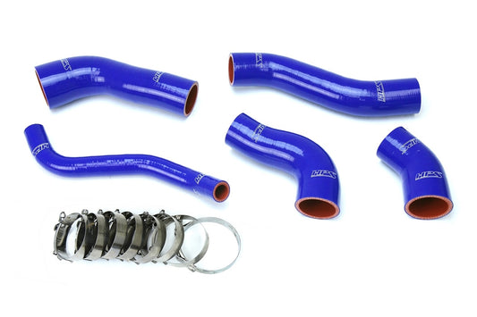 HPS Performance High Temp 4-ply Reinforced SiliconeReplace OEM Rubber Intercooler Turbo Boots 57-1629-BLUE
