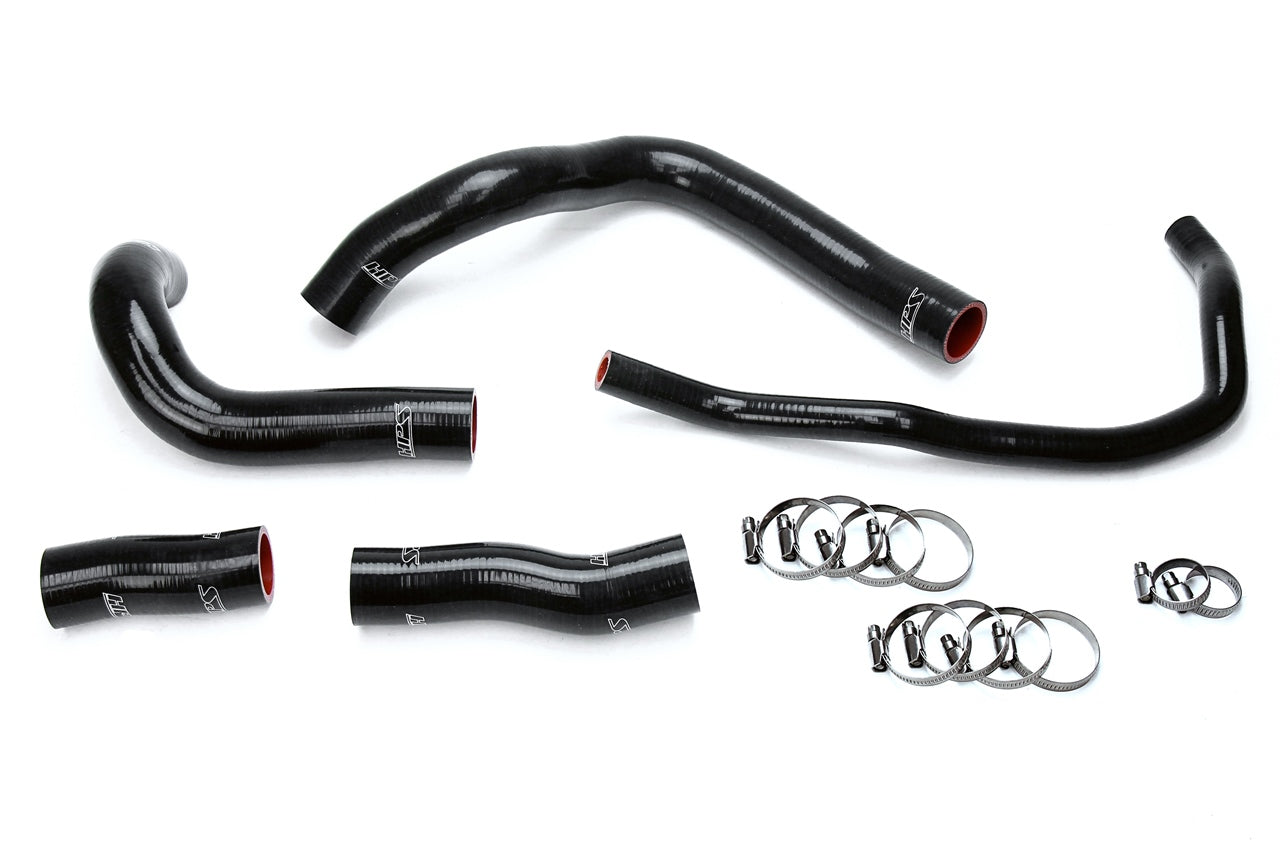 HPS Performance High Temp 3-ply Reinforced SiliconeReplace OEM Rubber Radiator Coolant Hoses 57-1633-BLK