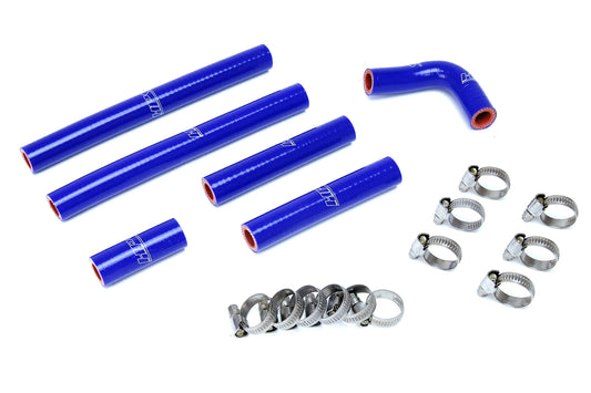 HPS Performance High Temp 3-ply Reinforced SiliconeReplace OEM Rubber Heater Coolant Hoses 57-1638-BLUE