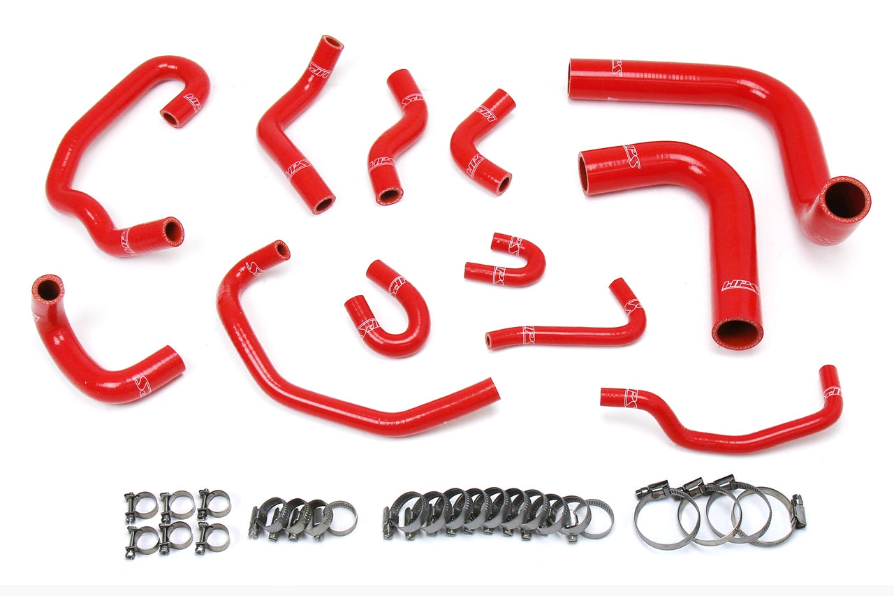 HPS Performance High Temp 3-ply Reinforced SiliconeReplace Rubber Radiator Heater Coolant Hoses 57-1654-RED