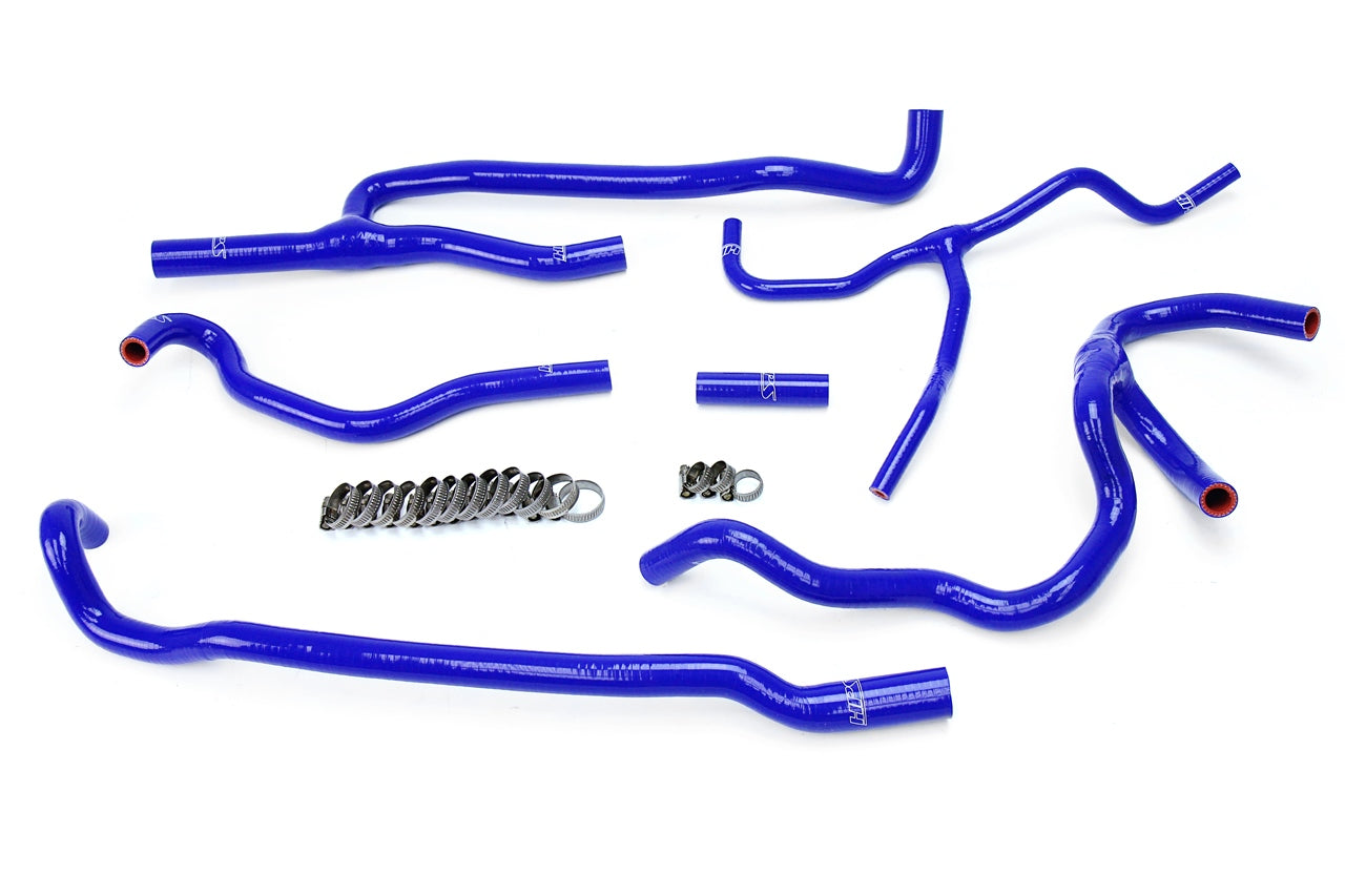HPS Performance High Temp 3-ply Reinforced SiliconeReplace OEM Rubber Heater Coolant Hoses 57-1660-BLUE
