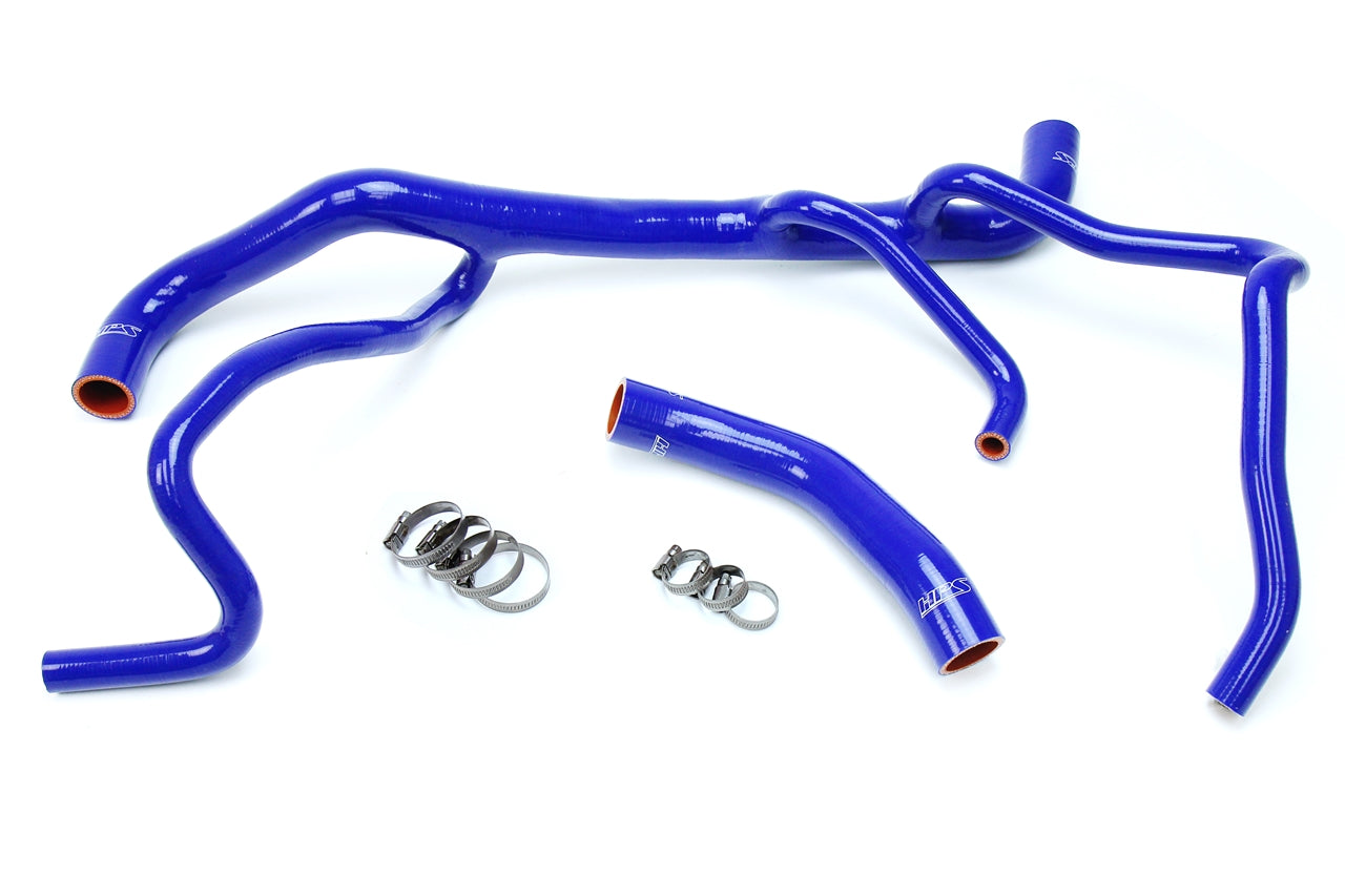 HPS Performance High Temp 3-ply Reinforced SiliconeReplace OEM Rubber Radiator Coolant Hoses 57-1664-BLUE