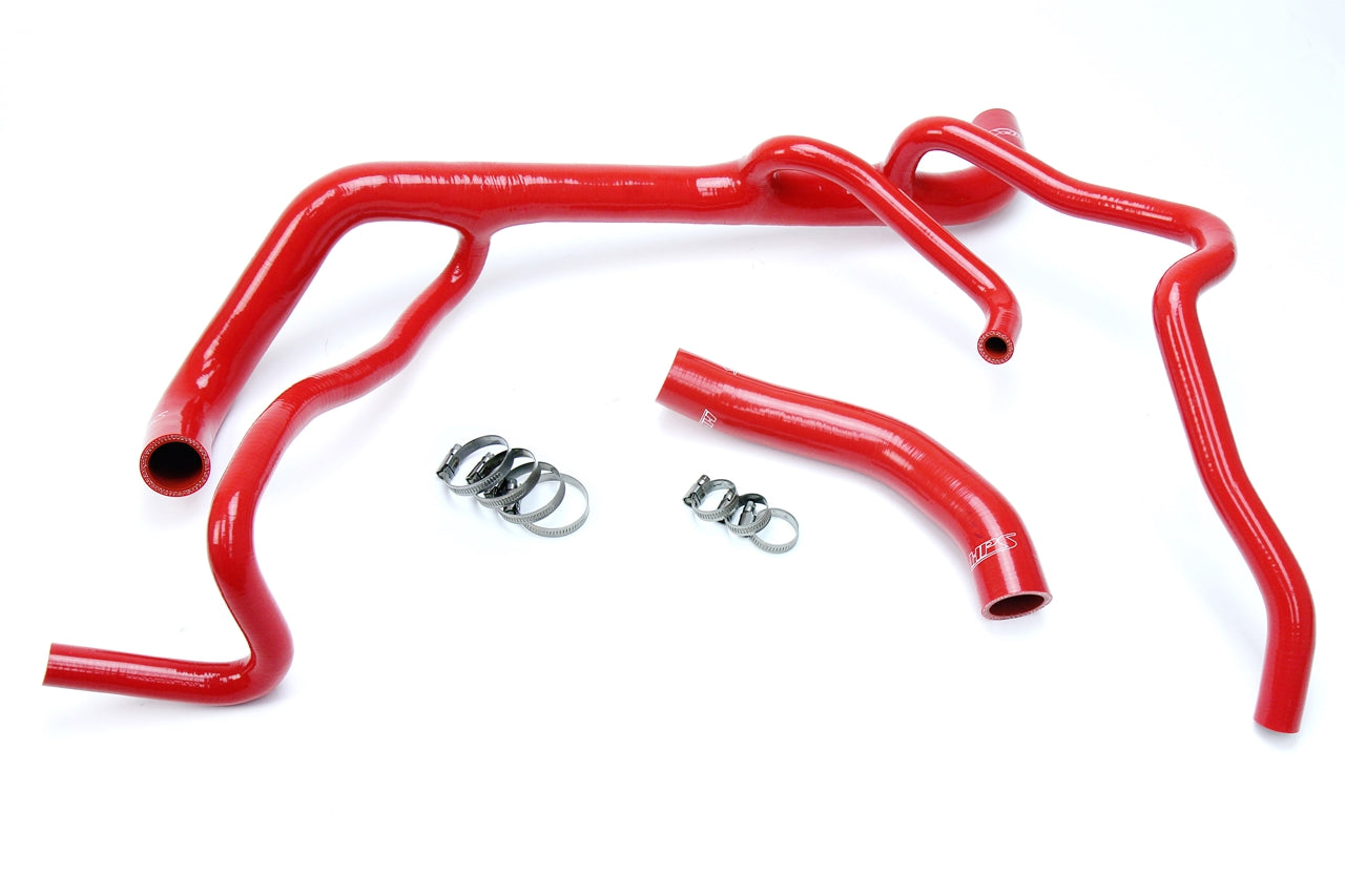 HPS Performance High Temp 3-ply Reinforced SiliconeReplace OEM Rubber Radiator Coolant Hoses 57-1664-RED