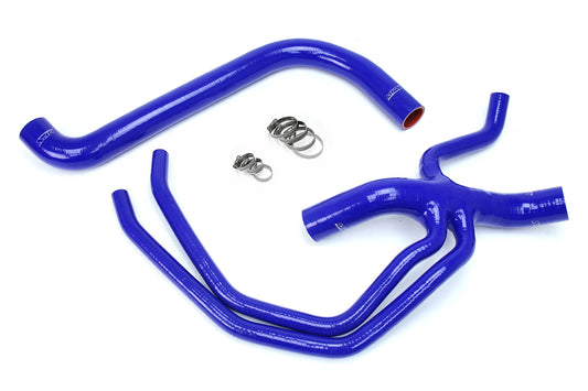 HPS Performance High Temp 3-ply Reinforced SiliconeReplace OEM Rubber Radiator Coolant Hoses 57-1673-BLUE