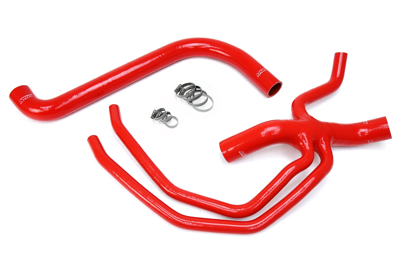 HPS Performance High Temp 3-ply Reinforced SiliconeReplace OEM Rubber Radiator Coolant Hoses 57-1673-RED