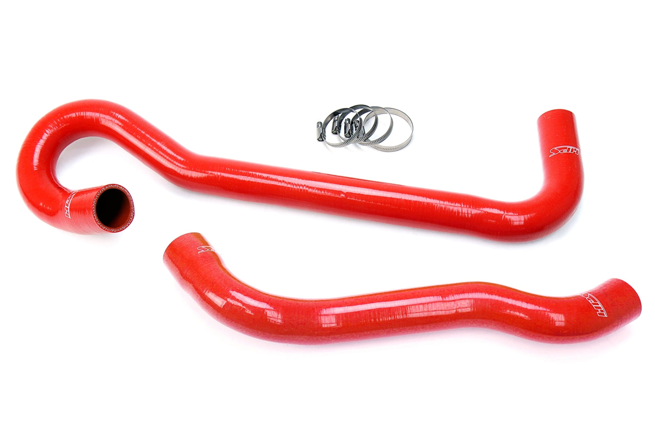 HPS Performance High Temp 3-ply Reinforced SiliconeReplace OEM Rubber Radiator Coolant Hoses 57-1704-RED