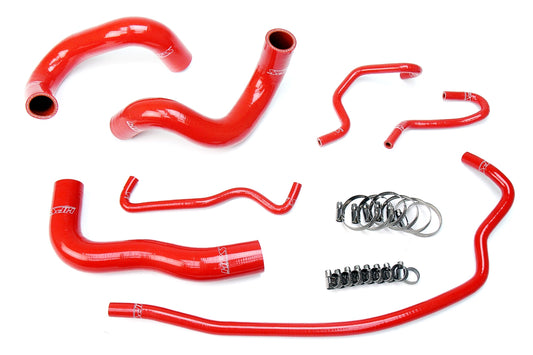 HPS Performance High Temp 3-ply Reinforced SiliconeReplace OEM Rubber Radiator Coolant Hoses 57-1724-RED