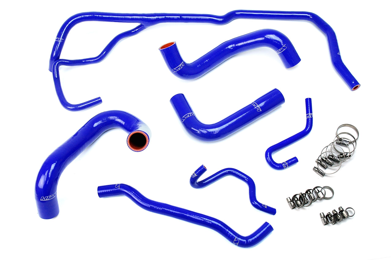HPS Performance High Temp 3-ply Reinforced SiliconeReplace OEM Rubber Radiator Coolant Hoses 57-1725-BLUE
