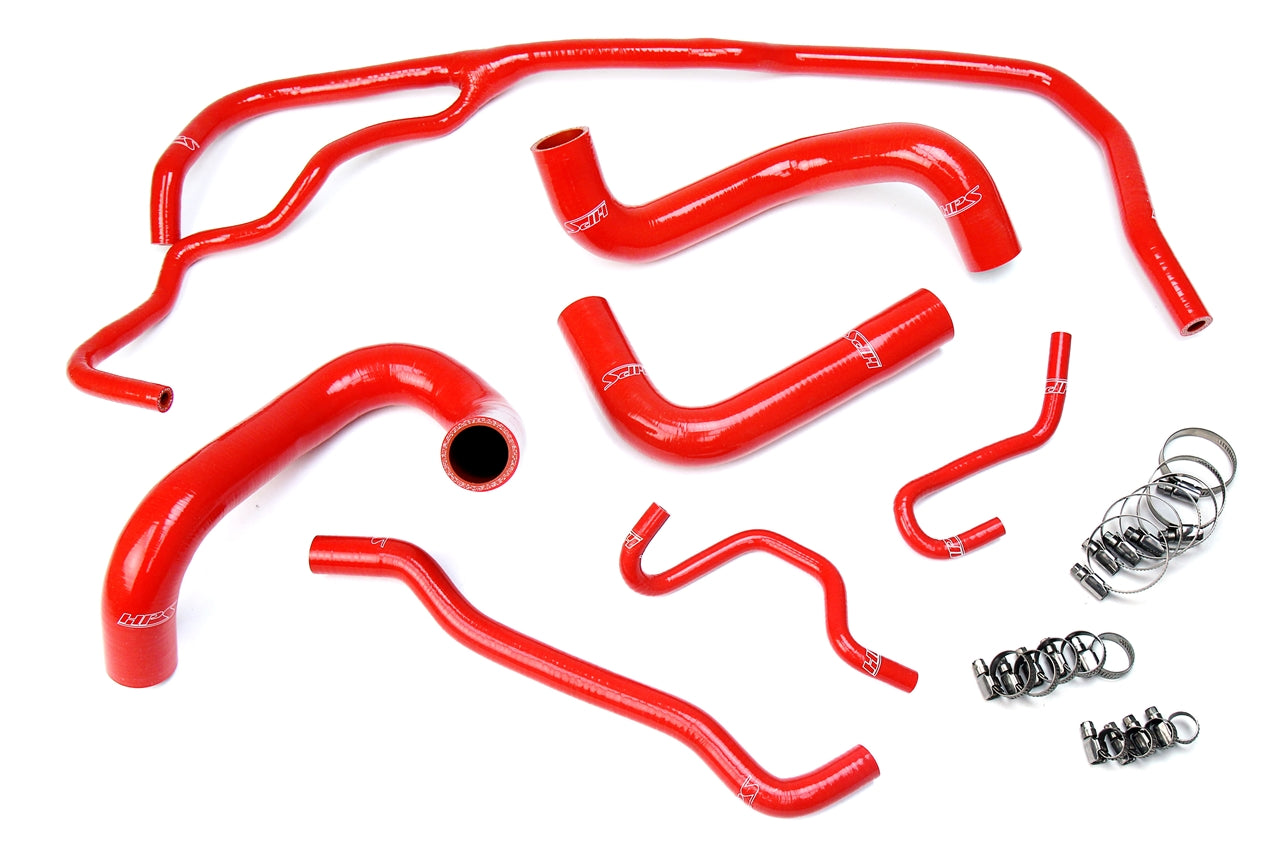 HPS Performance High Temp 3-ply Reinforced SiliconeReplace OEM Rubber Radiator Coolant Hoses 57-1725-RED