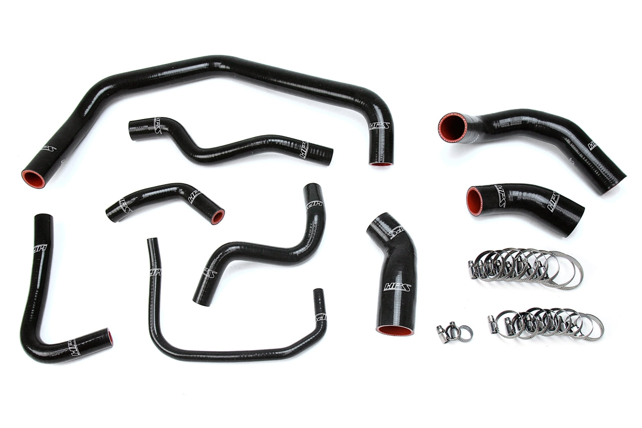 HPS Performance High Temp 3-ply Reinforced SiliconeReplace OEM Rubber Radiator Coolant Hoses 57-1728-BLK