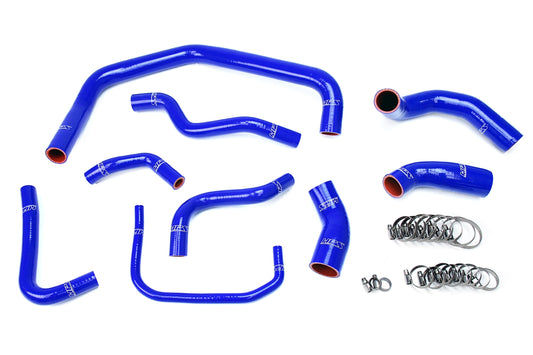 HPS Performance High Temp 3-ply Reinforced SiliconeReplace OEM Rubber Radiator Coolant Hoses 57-1728-BLUE