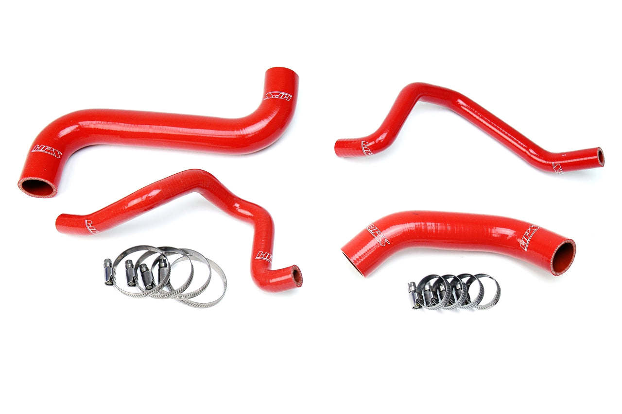 HPS Performance High Temp 3-ply Reinforced SiliconeReplace Rubber Radiator Heater Coolant Hoses 57-1734-RED