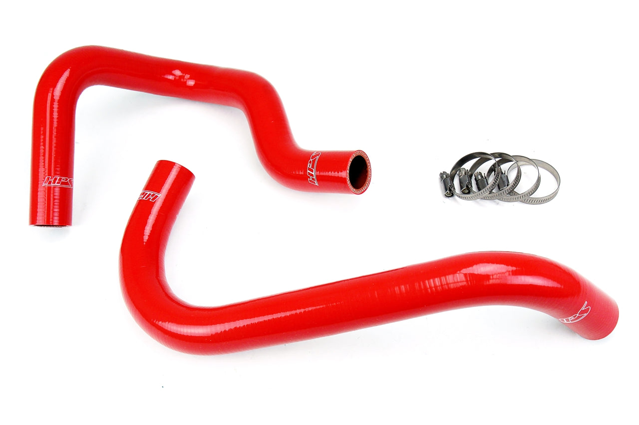 HPS Performance High Temp 3-ply Reinforced SiliconeReplace OEM Rubber Radiator Coolant Hoses 57-1746R-RED
