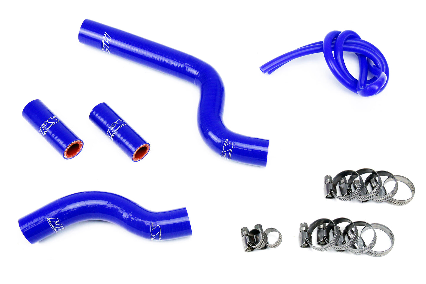 HPS Performance 3-ply Reinforced Silicone Replaces Rubber Radiator Coolant Hoses 57-1756-BLUE